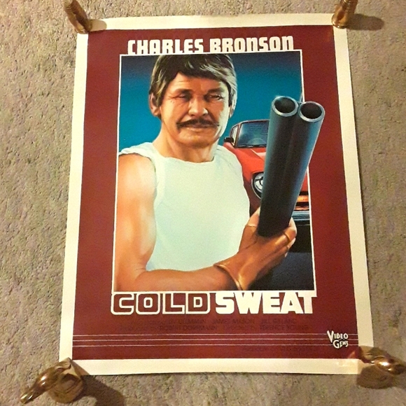 c ORIGINAL CHARLES BRONSON COLD SWEAT MOVIE POSTER - Picture 1 of 7